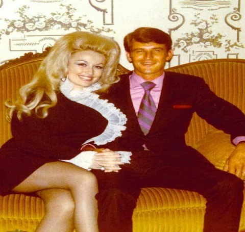 Dolly Parton with her husband