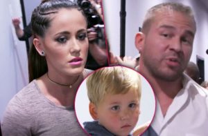 Jenelle, her son Kaiser with her ex-fiancé Nathan Griffin 