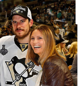 Kathy Leutner and her boyfriend, Sidney Crosby at Stanly Cup