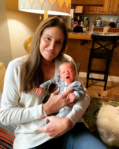 Caitlyn Jenner and her newly born grandchild