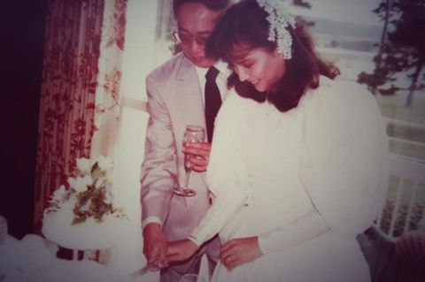 Charo Santos-Concio with her Husband on their wedding day