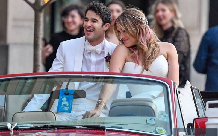 Darren Criss marries longtime partner Mia Swier
