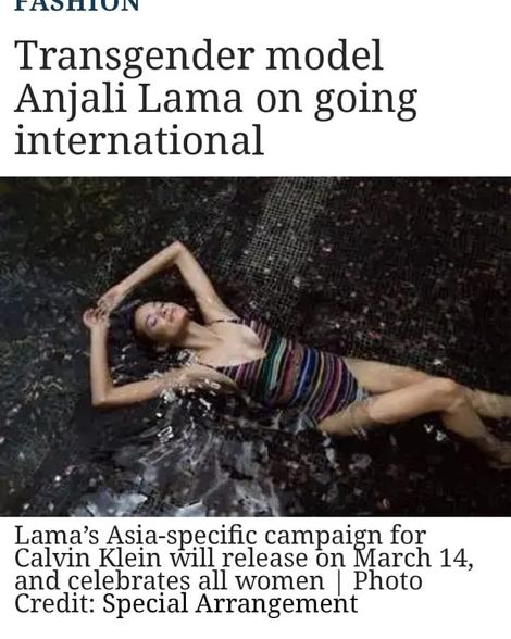 Anjali Lama in a photo shoot