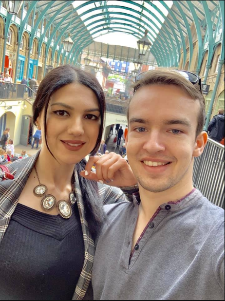 Brandon and his partner Liana spending their quality time in London.