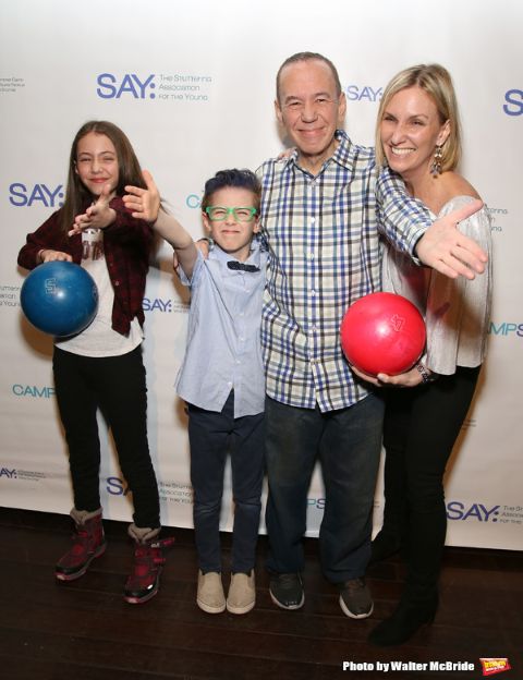 Dara Kravitz and spouse Gilbert Gottfried and their son and daughter 