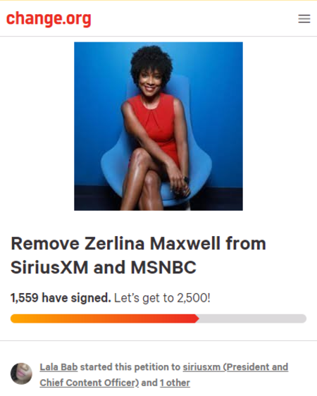A petiion was made to remove Zerlina Mazwell from her post