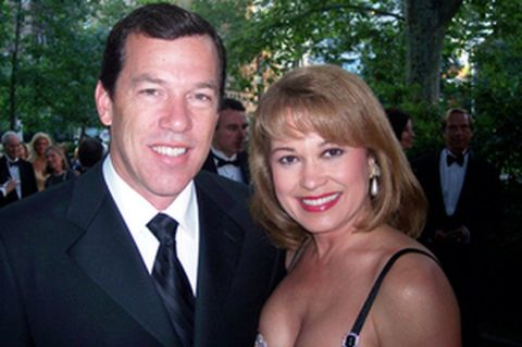 Monica Malpass giving a pose along with her ex-fiance, Stephen Thorne.