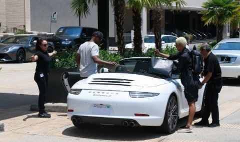Sonal Chappelle's father, Dave's while Porsche car.