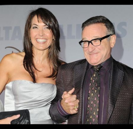 Late Comedian Robin Williams With his wife Susan
