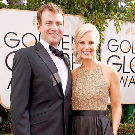 Monica Potter with her second husband Daniel