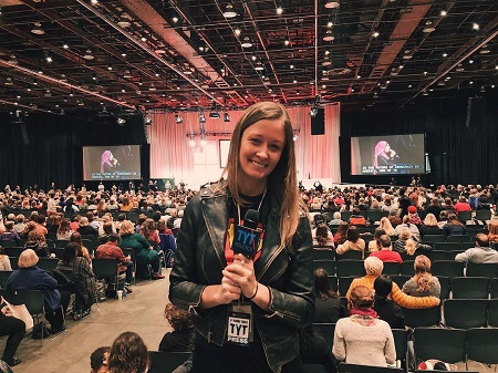 Emma Vigeland at a Women's Convention 2017